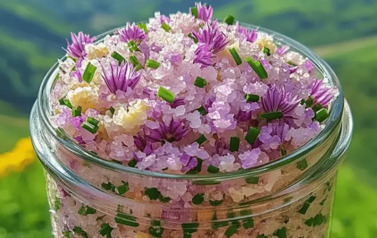 How to Make Chive Blossom Salt at Home