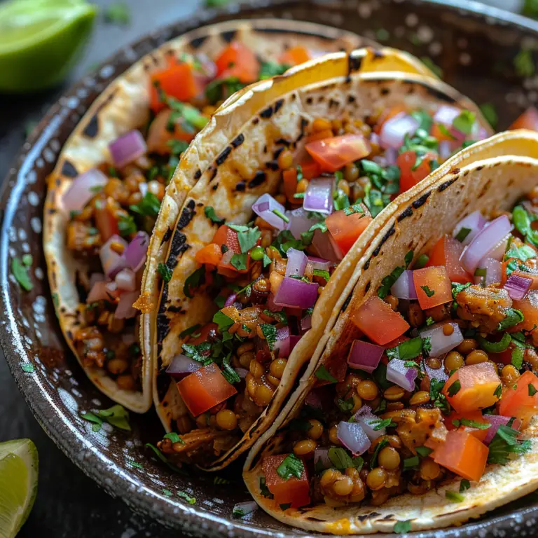 Easy Vegan Lentil Tacos
