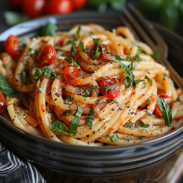 One-Pot Tomato Basil Pasta
