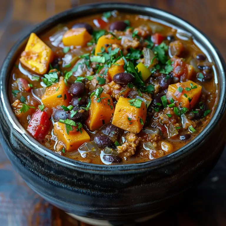 Sweet Potato & Black Bean Chili