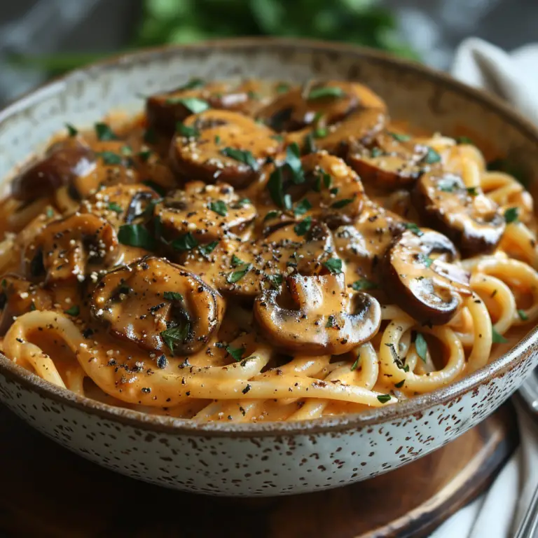 Easy Vegan Mushroom Stroganoff