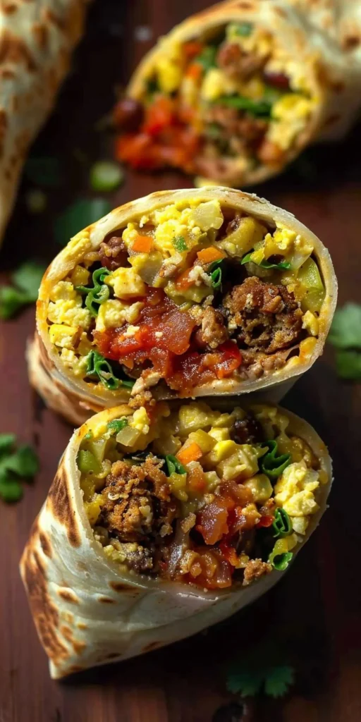 Freezer Vegan Breakfast Burritos