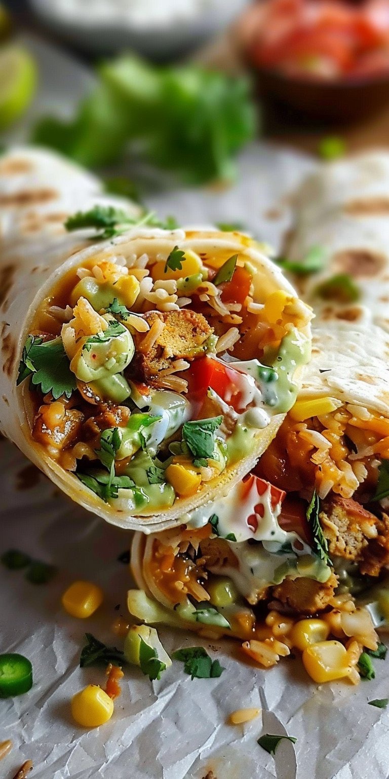 10-Minute Vegan Burrito Wraps
