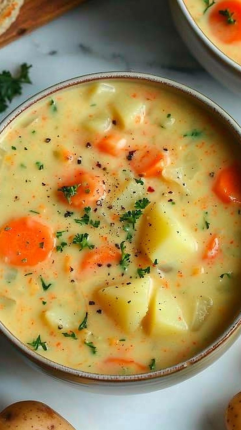 Creamy Vegan Carrot Potato Soup