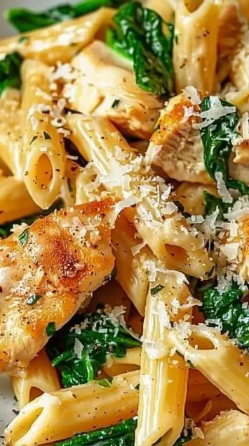 Creamy Garlic Parmesan Chicken Pasta