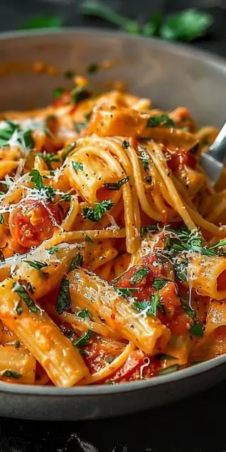 Creamy Tomato Garlic Pasta