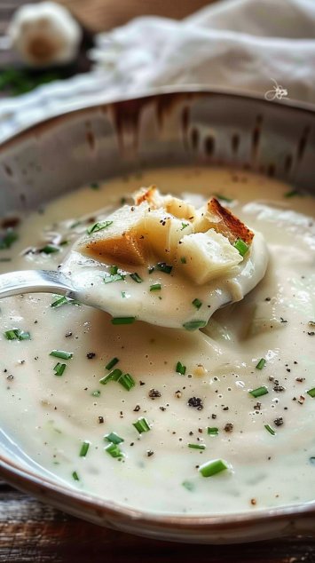 Creamy Roasted Garlic Soup