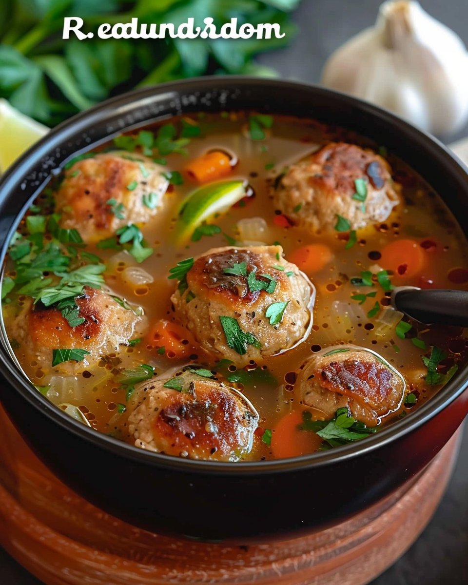 Turkey Meatball Soup