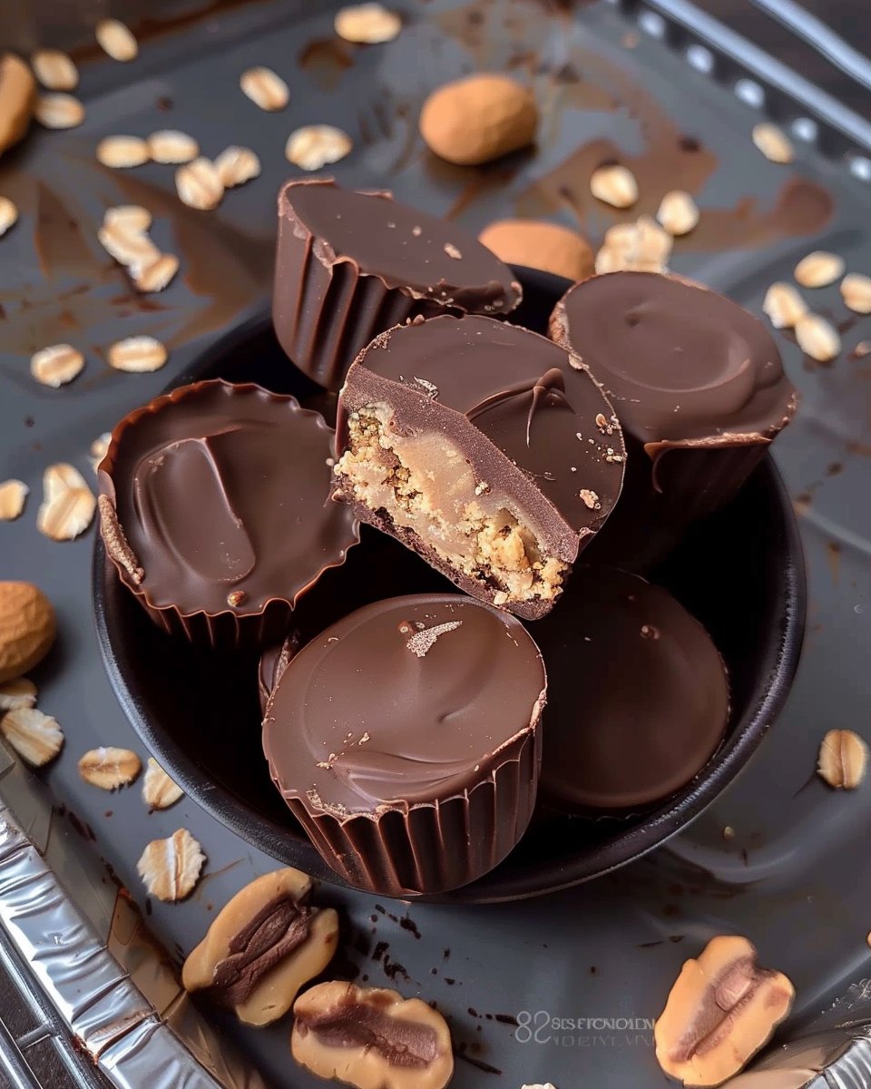 No Bake Peanut Butter Oat Cups