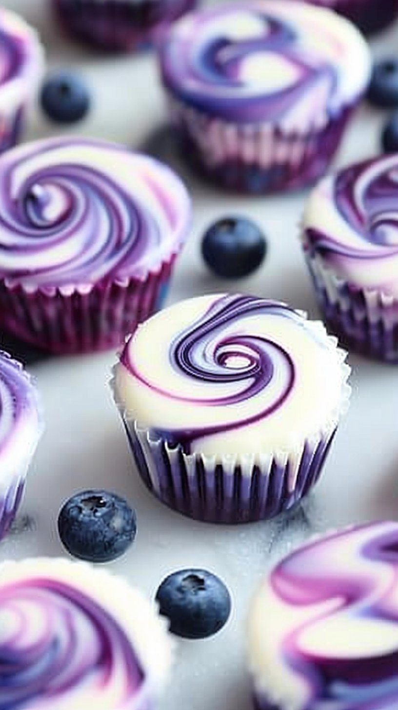 Blueberry Swirl Yogurt Bites