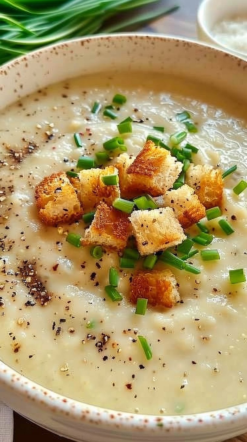 Creamy Roasted Garlic Soup
