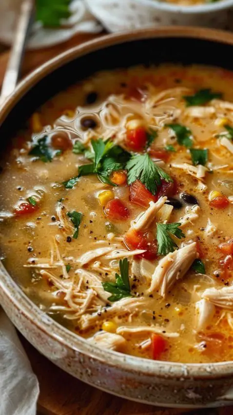 Creamy Chicken Tortilla Soup