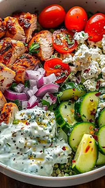 Greek Chicken Bowls