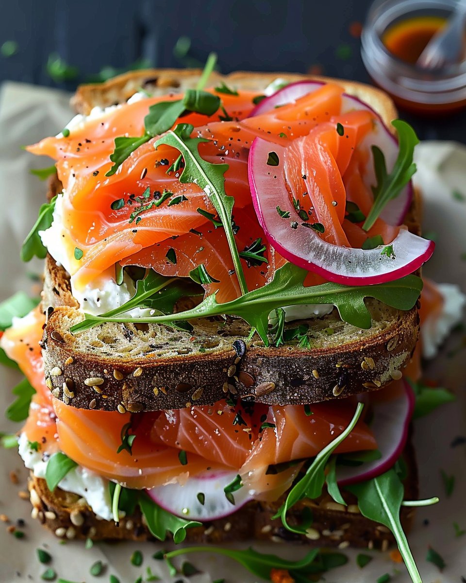 Smoked Salmon Sandwich