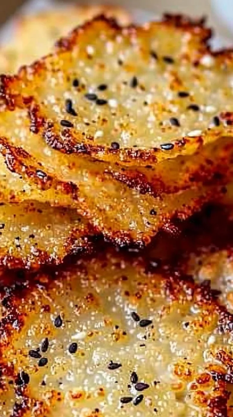 Homemade cottage cheese chips recipe served in a bowl