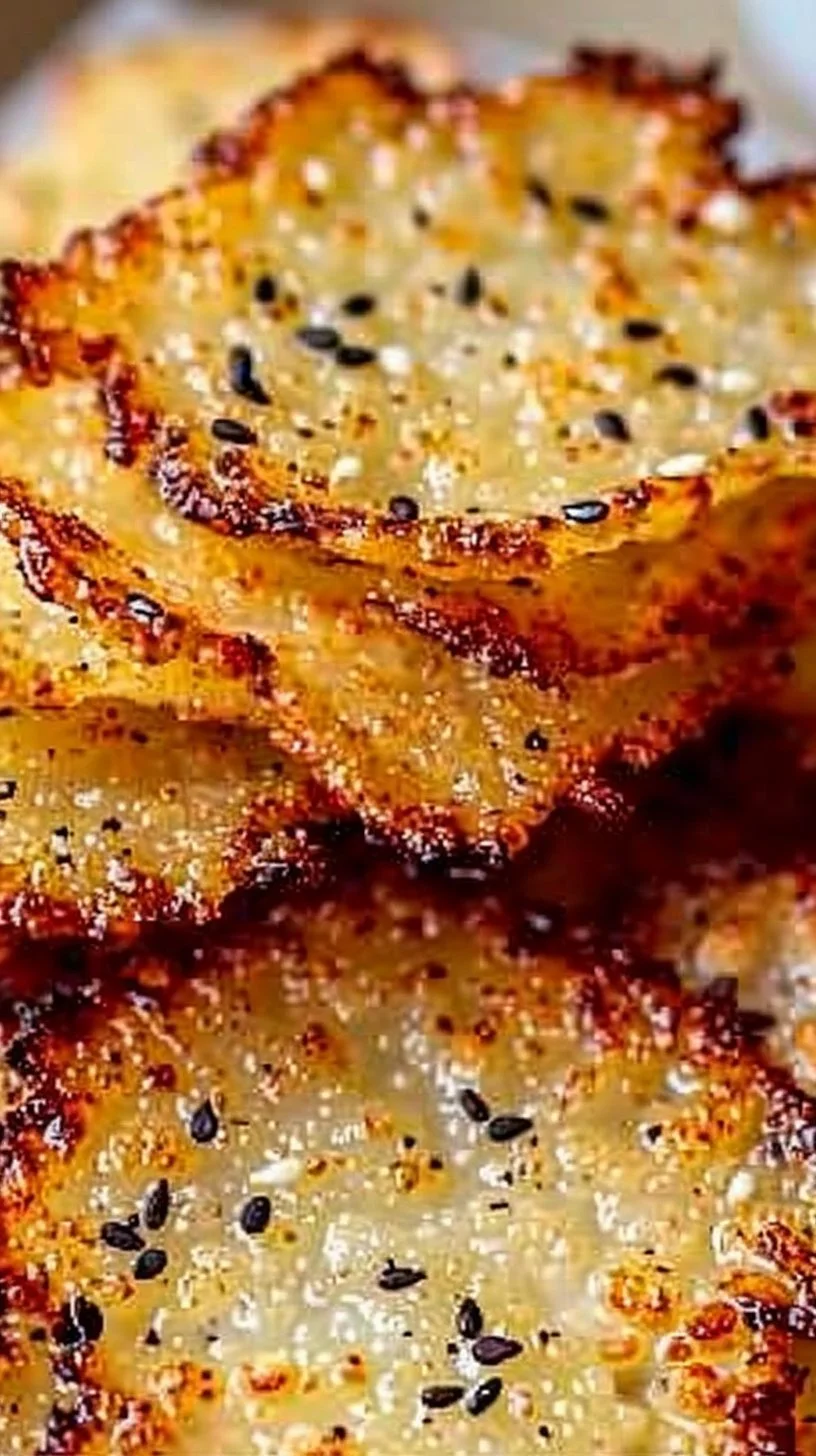 Homemade cottage cheese chips recipe served in a bowl