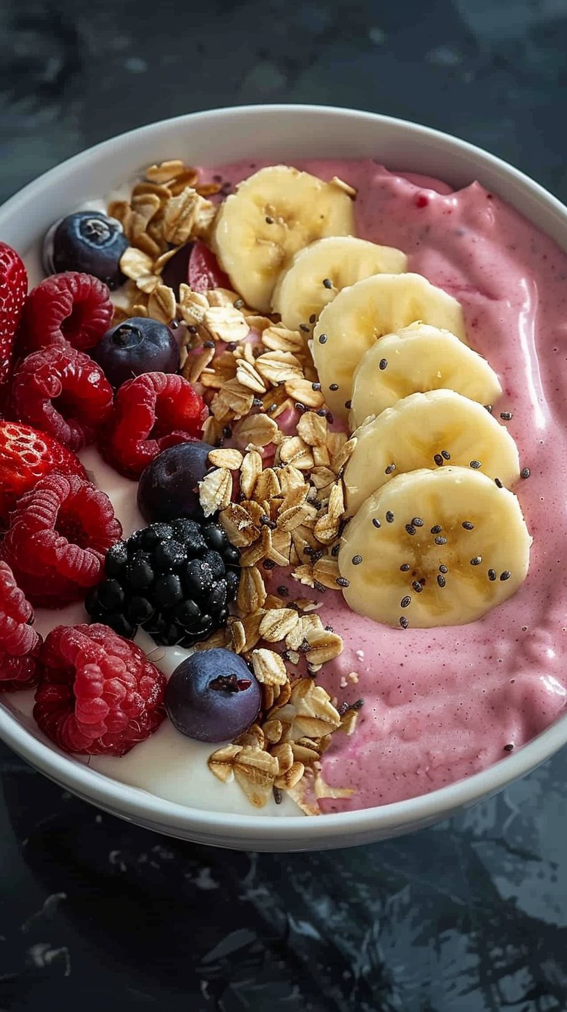 5-Minute Fruit Smoothie Bowl (with Greek Yogurt)