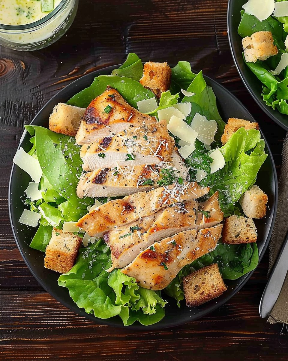 Low Carb Caesar Salad with Chicken