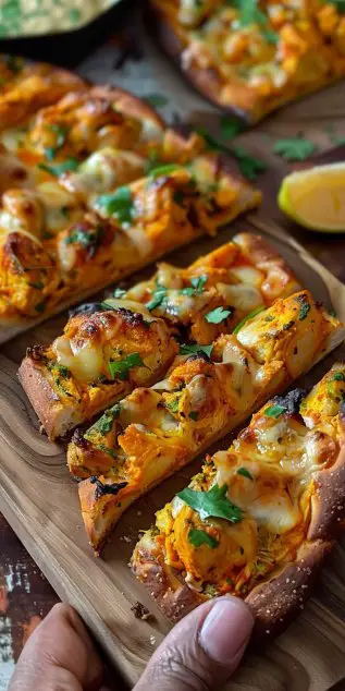 Tandoori Chicken Garlic Bread