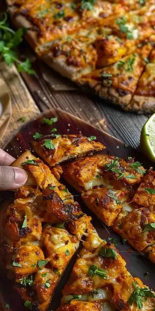 Tandoori Chicken Garlic Bread
