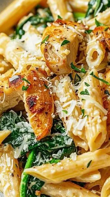 Creamy Garlic Parmesan Chicken Pasta