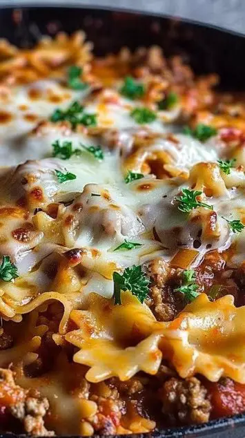 Healthy One Pot Skillet Lasagna