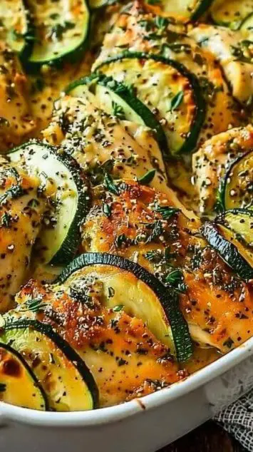 Easy Chicken Zucchini Bake