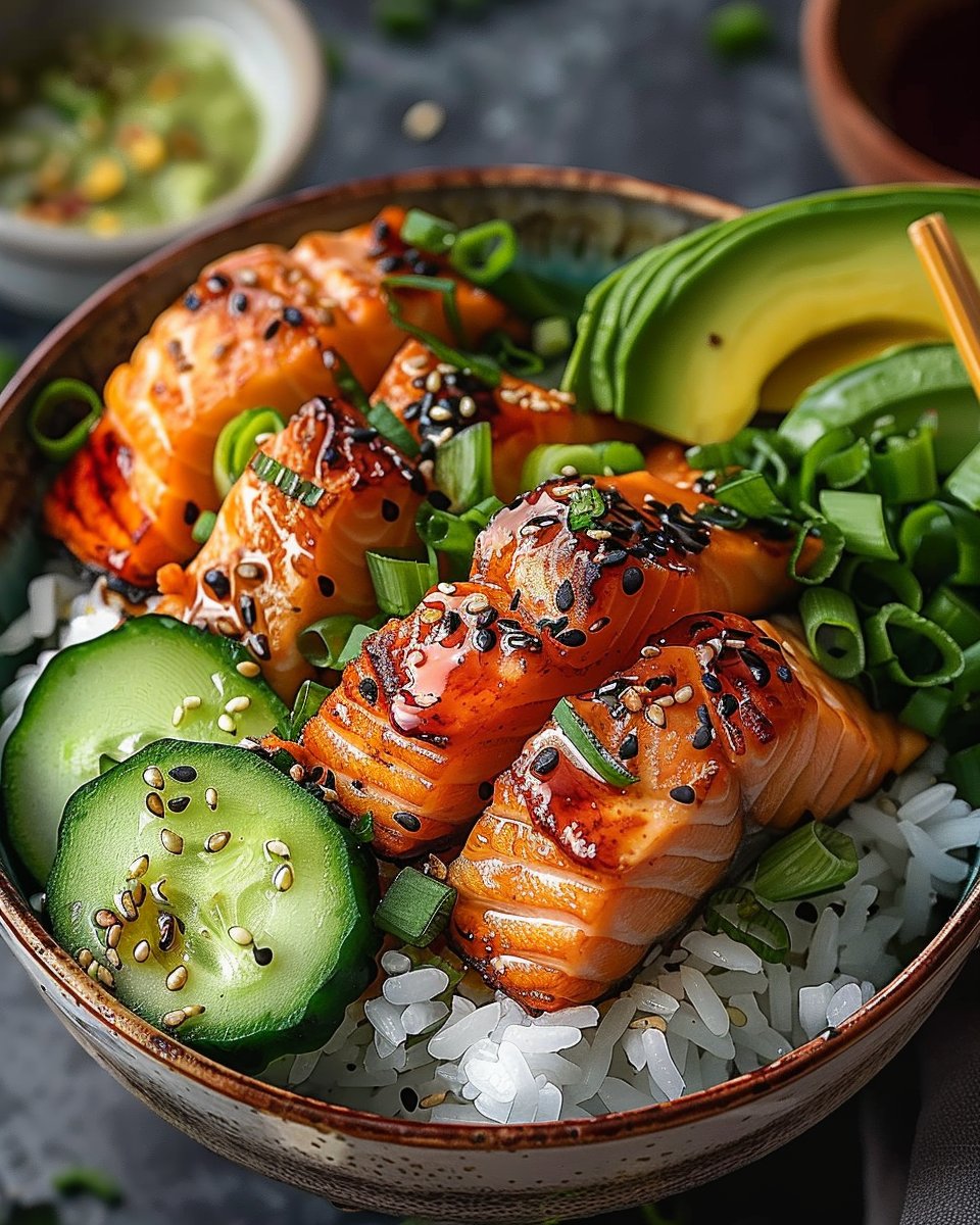 Salmon Rice Bowls