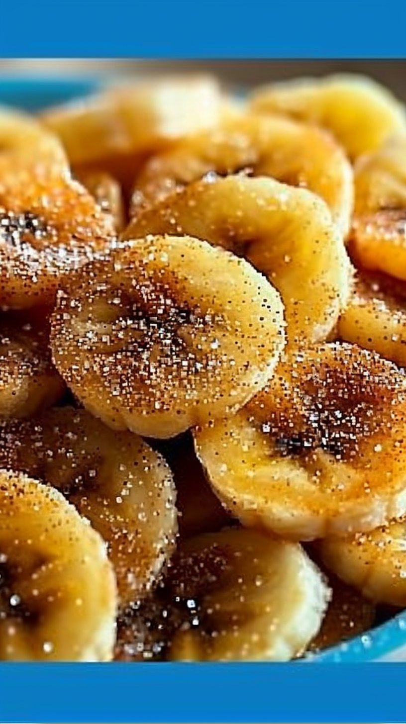 Cinnamon-Sugar Air Fryer Banana Chips