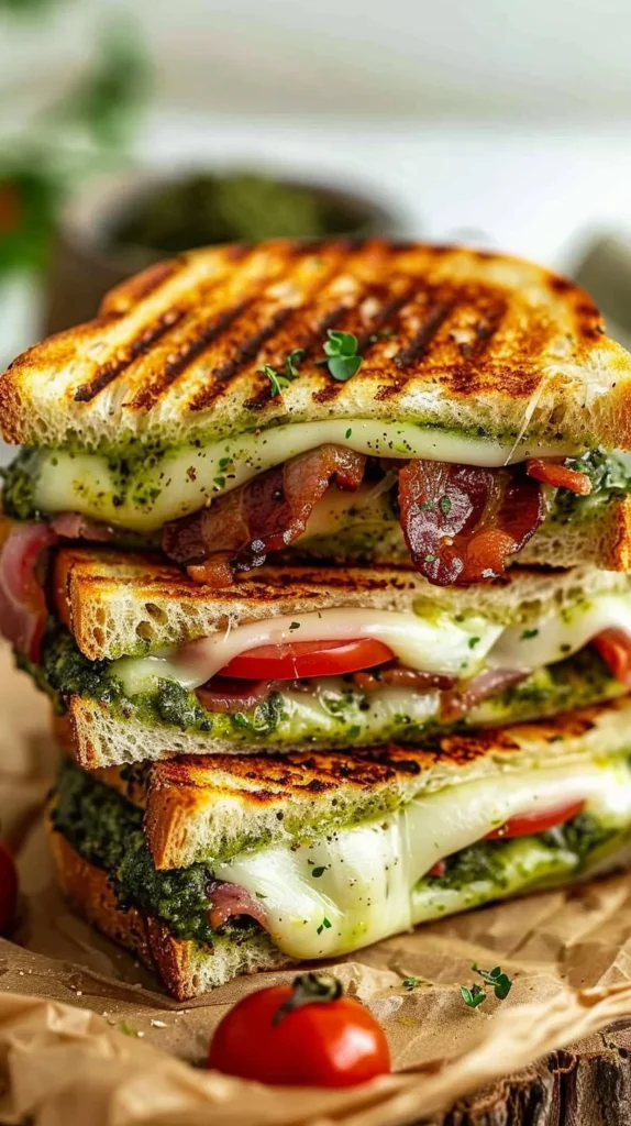 Pesto Grilled Cheese Sandwich