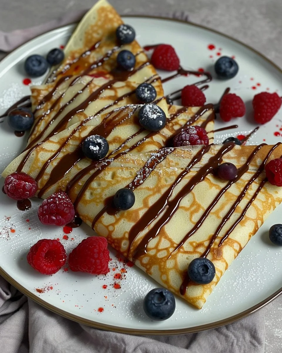 Delicious crepes made with a quick and easy blender recipe