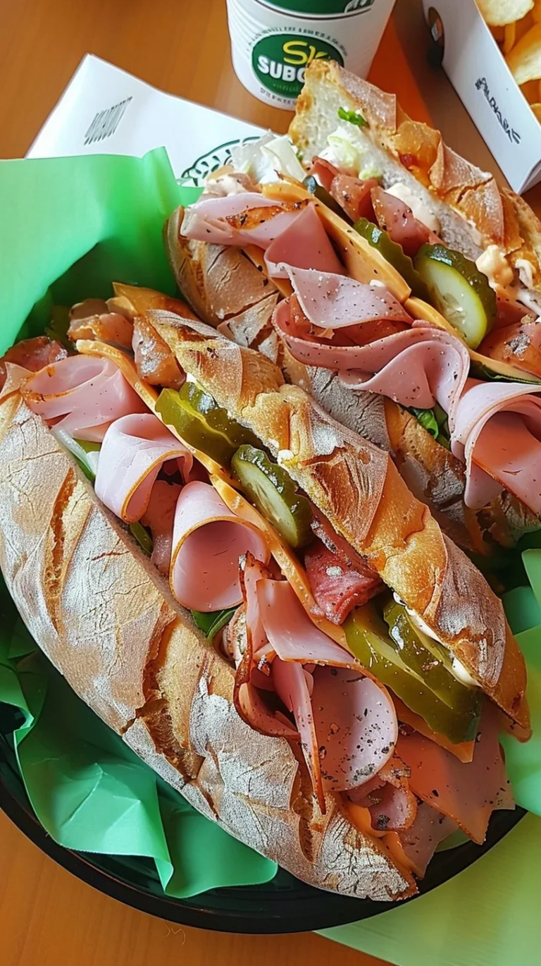 SUBWAY Italian Hero sandwich with fresh ingredients and savory flavors