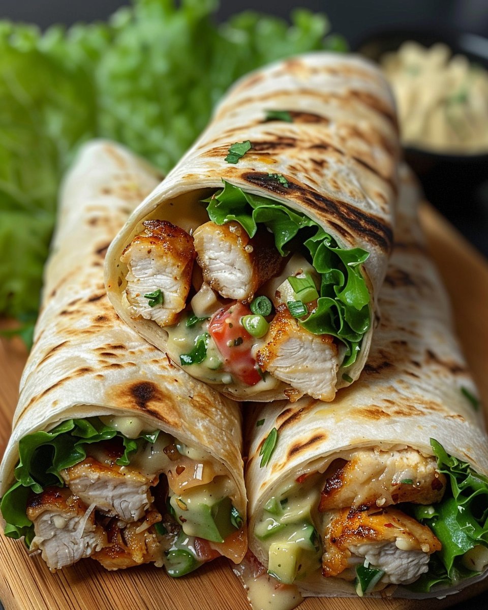 Chicken Caesar Wraps
