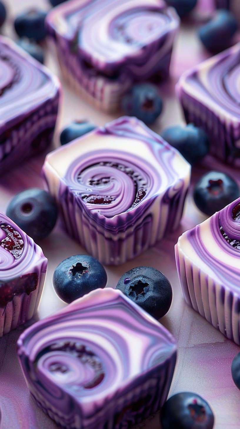 Blueberry Swirl Yogurt Bites