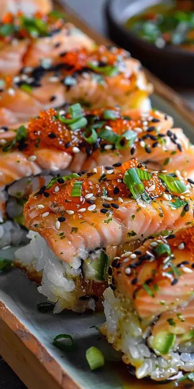 Spicy Salmon Sushi Bake Recipe