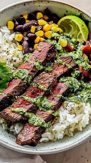 Cilantro Lime Steak Bowls