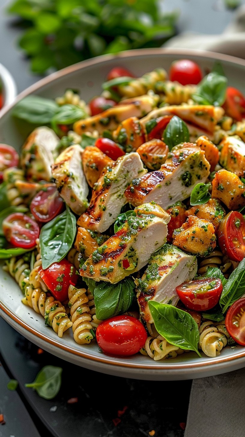 Chicken Pesto Pasta Salad