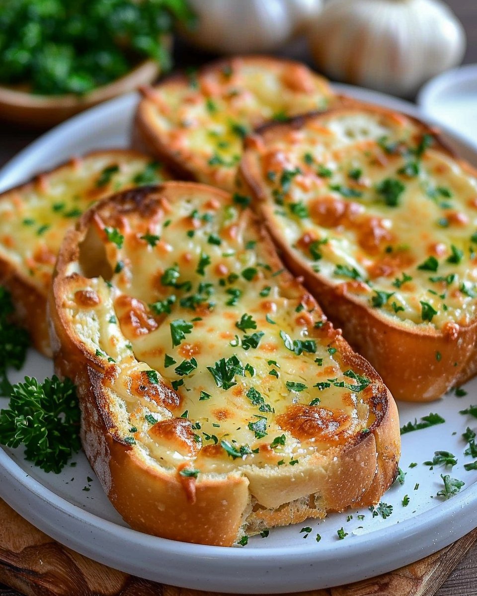 Homemade Easy Cheesy Texas Toast Garlic Bread