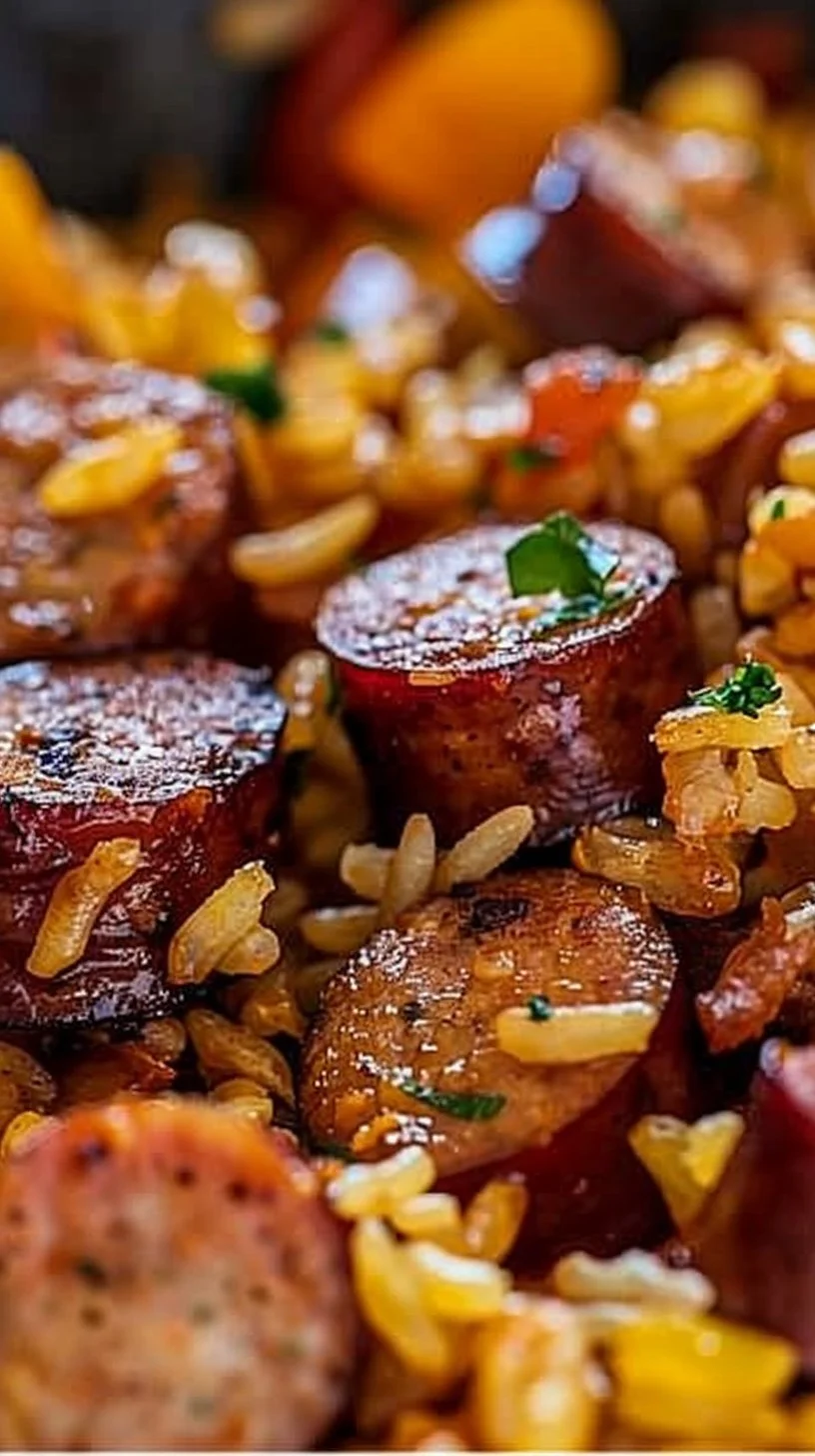 Cajun Sausage and Rice Skillet
