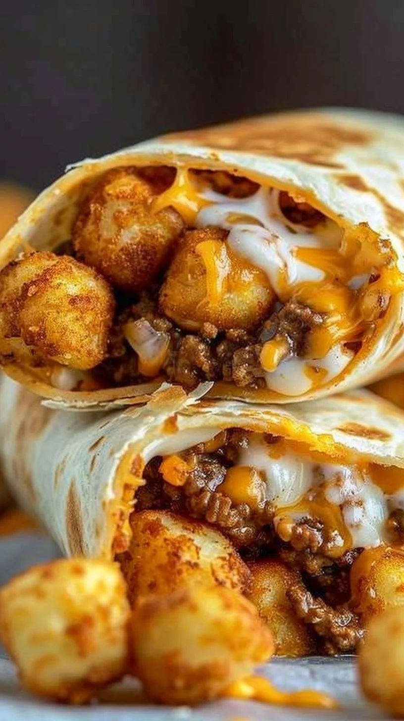 Cheesy Potato Burritos Comfort Meal Recipe