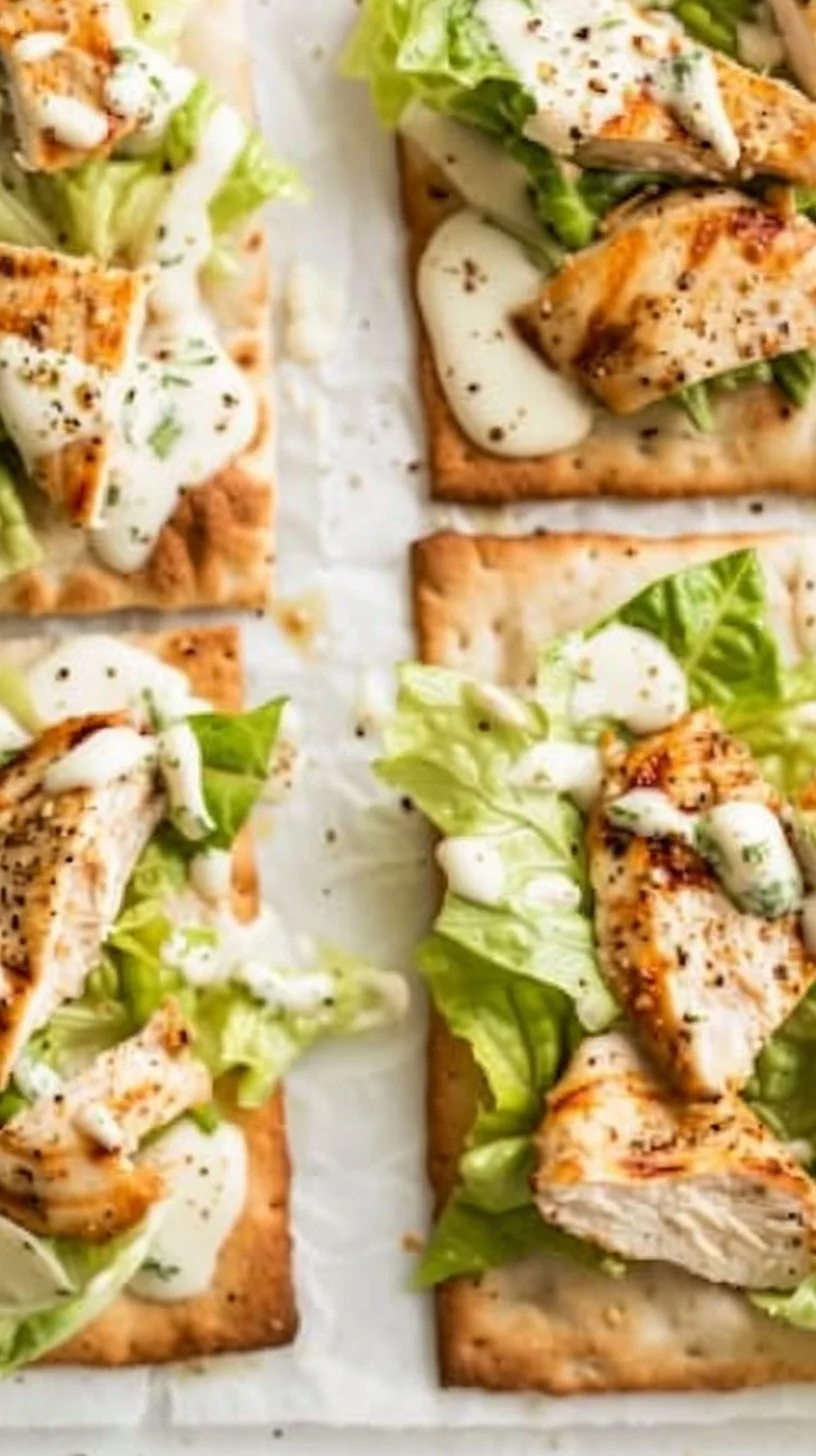 Chicken Caesar Flatbread