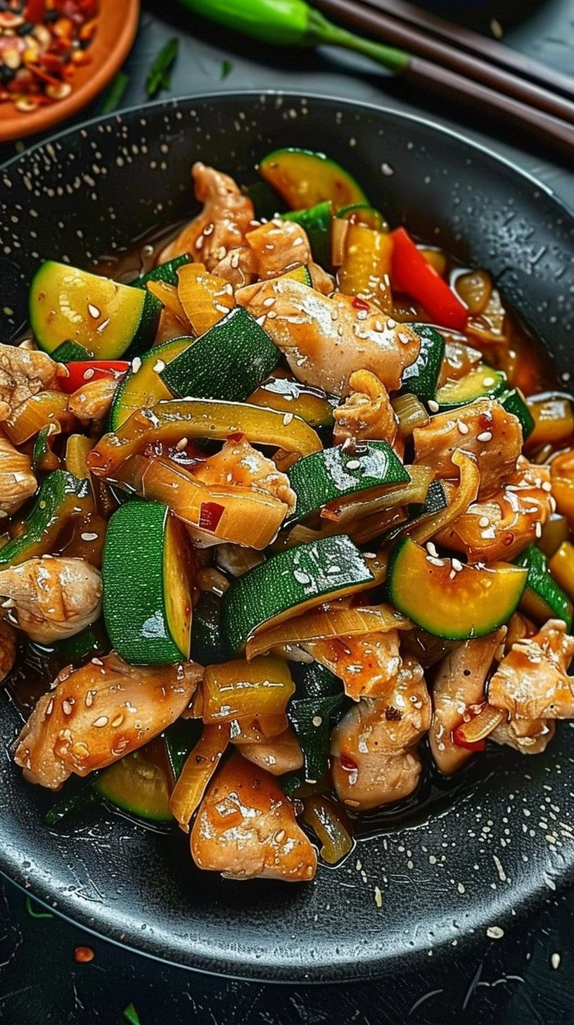 Chicken Zucchini Stir Fry