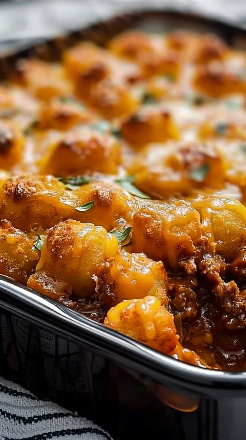 Chili Cheese Tater Tot Casserole: A Family Favorite Dish!
