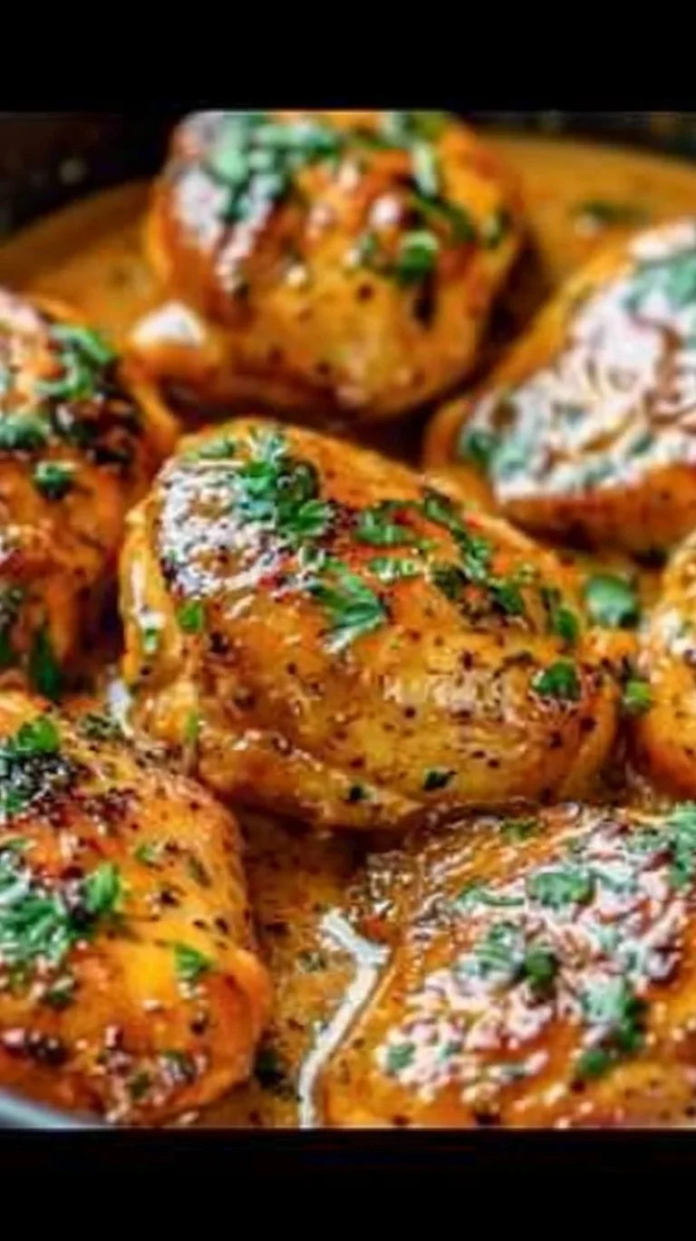 Delicious Cowboy Butter Chicken served in a bowl with aromatic spices and herbs.