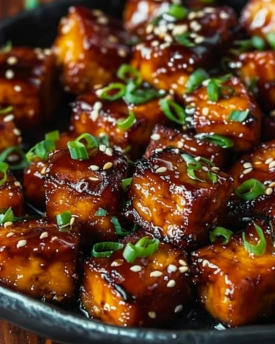 Crispy Honey Garlic Tofu