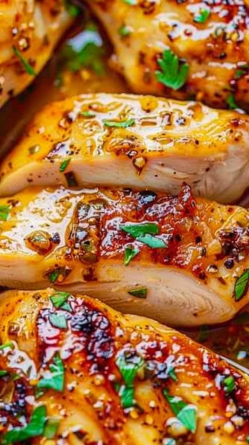 Delicious Garlic Butter Chicken dish garnished with fresh herbs