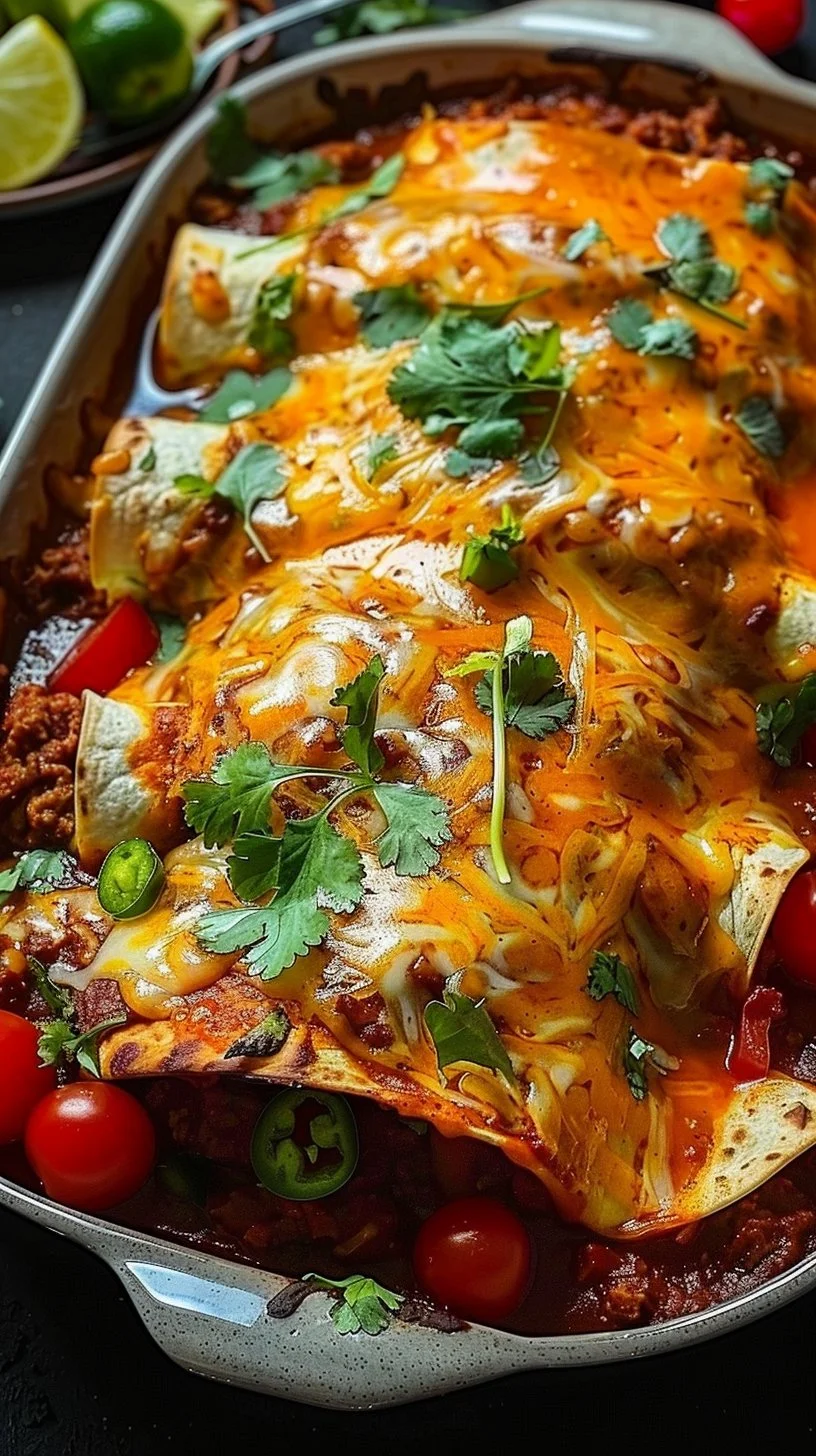 Ground Beef Enchiladas