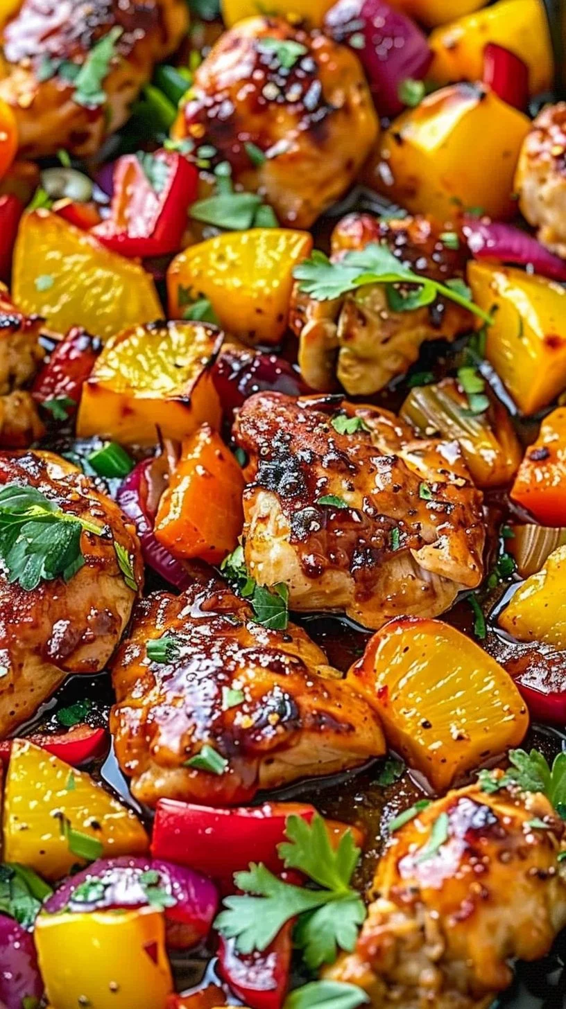 Hawaiian Chicken Sheet Pan Meal (Whole30, Paleo, Low Carb)