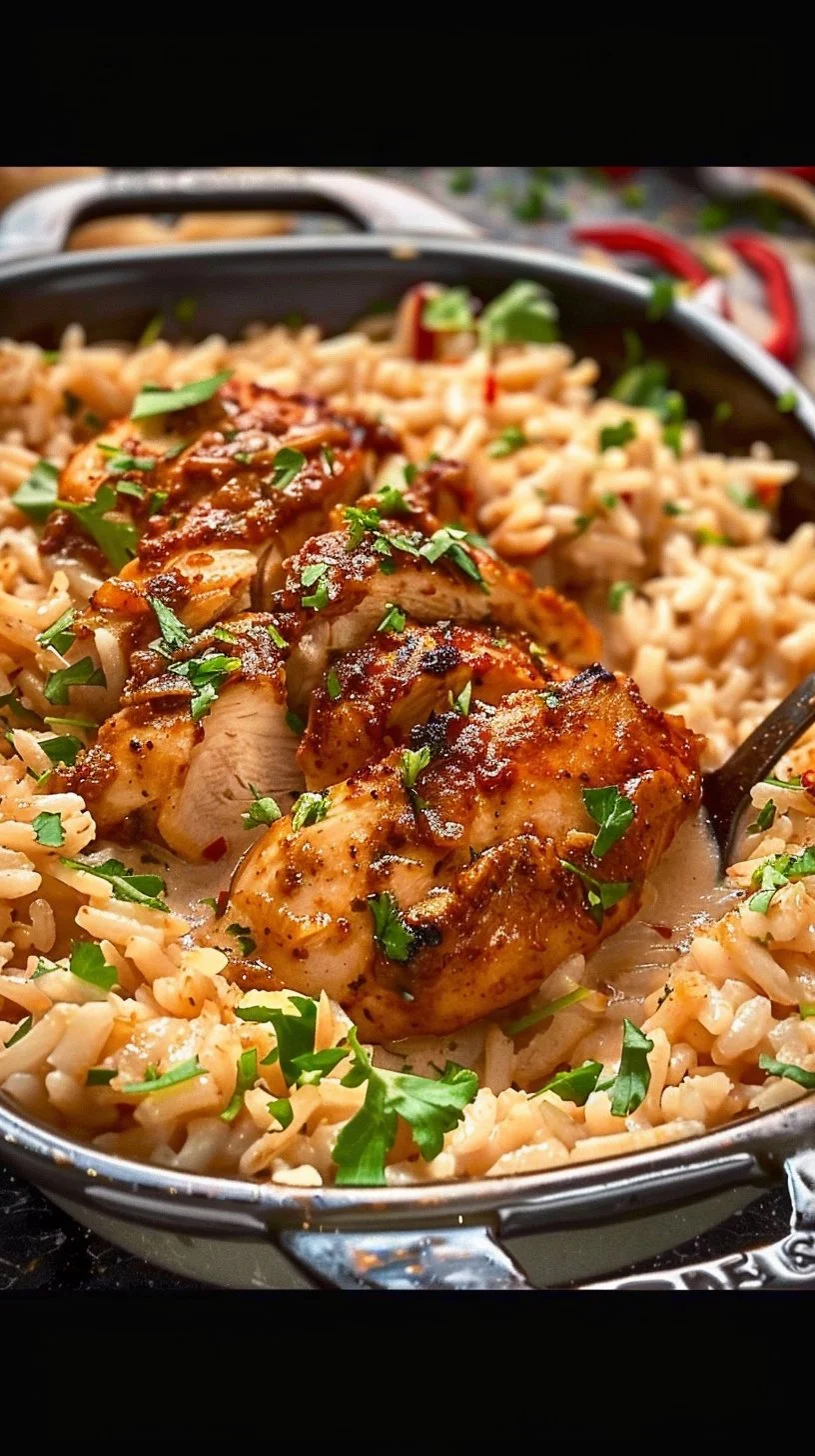 High Protein Creamy Cajun Chicken & Rice