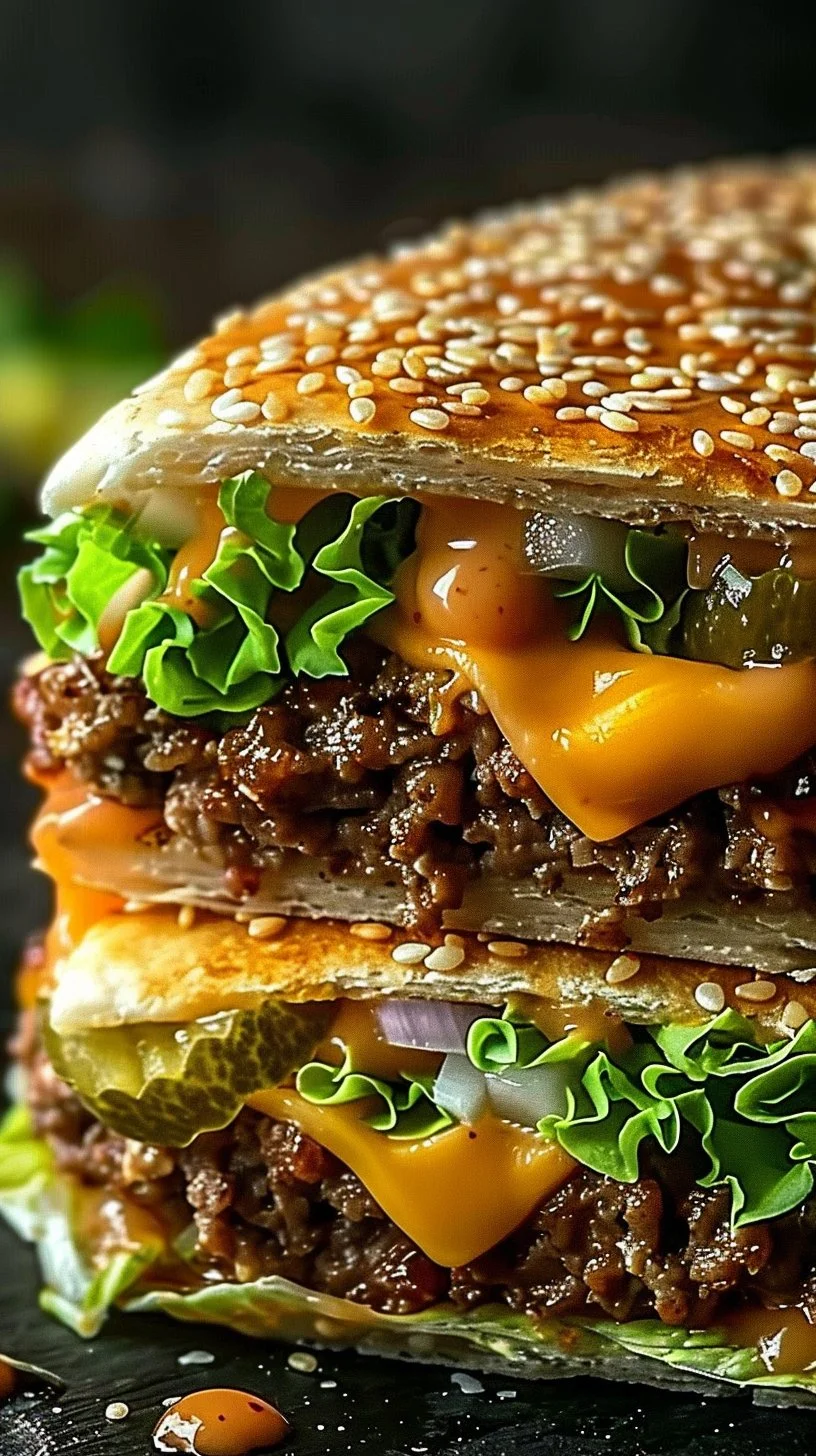 Homemade Big Mac Wraps